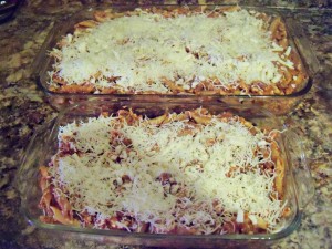 2 casseroles with cheese