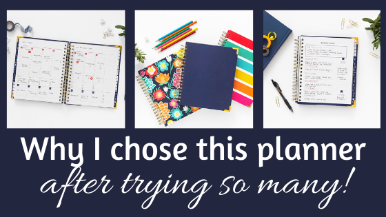 I have tried countless planners to organize my chaotic life -- I finally found one that lets me brainstorm, goal set, project plan, and time block -- among other things. Read why I am staying with this planner! #projectplanner #organization #goalsetting