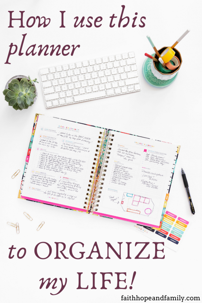My review of the Living Well planner ~ Faith, Hope and Family