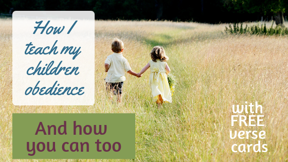How I teach my children obedience