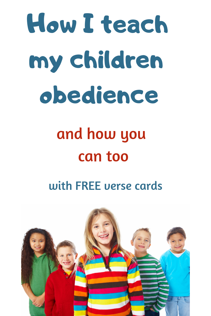 How I teach my children obedience.  Obedience is an important concept that all children have to learn. As we raise them by the standard of the Word of God we can bring up young people who know right from wrong.